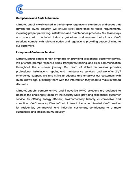 ClimateControl (HVAC Business Plan) - Albusi