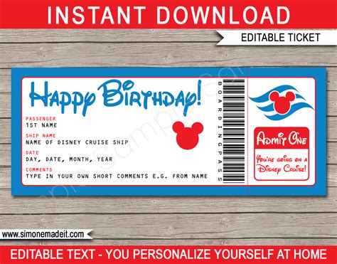 Printable Disneyland Tickets - prntbl.concejomunicipaldechinu.gov.co