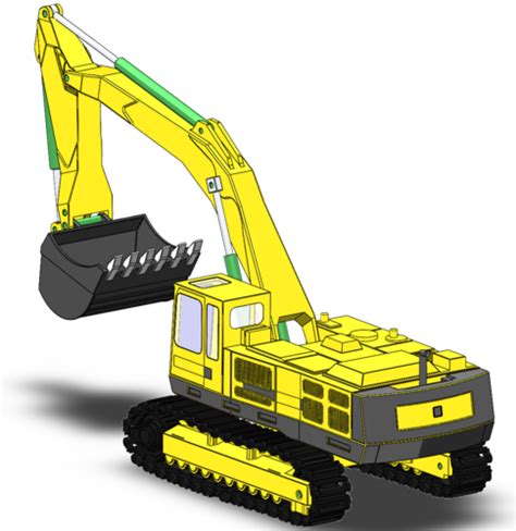 3d Printed Excavator By Exly Pinshape