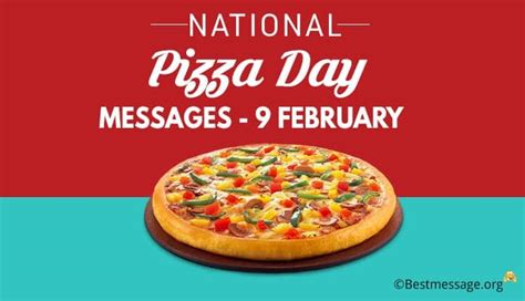 (USA) National Pizza Day Messages, Quotes | 9th February