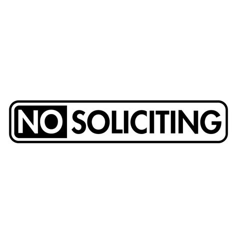 No Soliciting Signs Svg