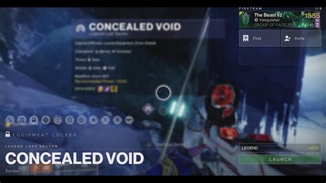 Destiny 2 Legend Lost Sector Concealed Void Solo Flawless Season Of