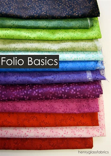 Henry Glass Fabrics Fabulous Folio Basics