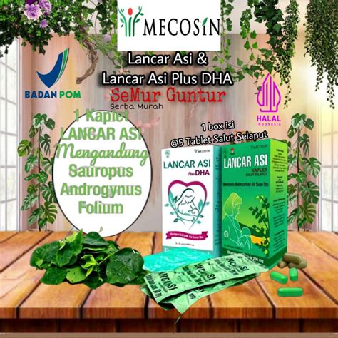 Jual Mecosin Lancar Asi Lancar Asi Plus DHA 30 Kaplet Salut Selaput