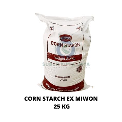 Jual Corn Starch Ex Miwon Tepung Jagung Maizena 25 Kg Shopee