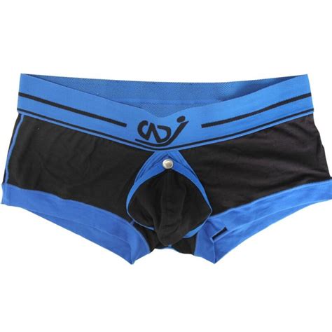 Men Boxer Brief Sexy Open Butt Jockstrap G String Back Hole Gay Underwear Shorts EBay