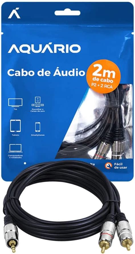 Cabo P Stereo Rca Metros Amazon Br