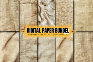 BURLAP LINEN TEXTURES Paper Pack Graphic By Craftsmaker Creative