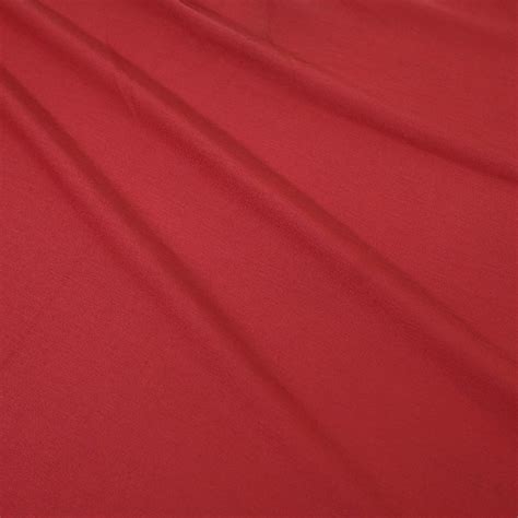 Cherry Red Wool Jersey - KnitFabric.com