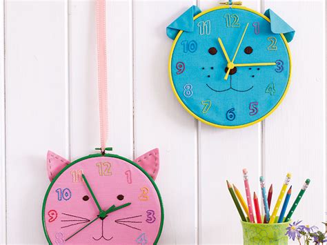 How To Make A Cat And Dog Kids Clock