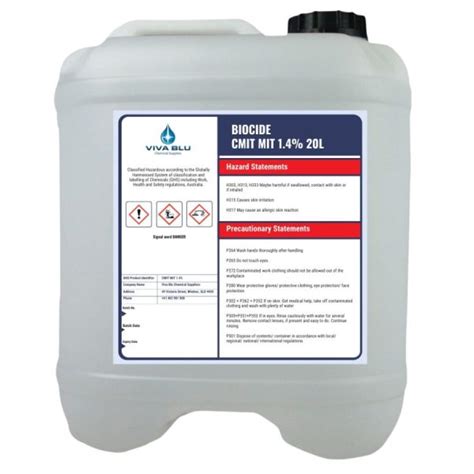 Biocide CMIT MIT 1 4 20L Viva Blu