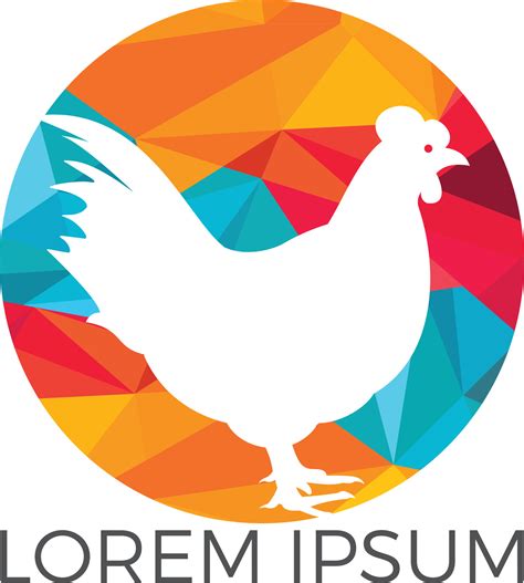 Hen logo design. Logo, sign, icon for groceries, meat stores, butcher