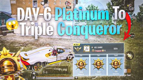 Day Platinum To Triple Conqueror In Bgmi Iphonexr Pro