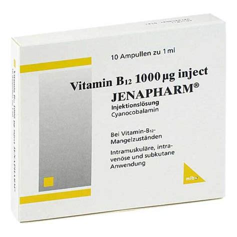 Vitamin B12 1000 µg Inject Jenapharm Ampullen 10X1 ml online bei