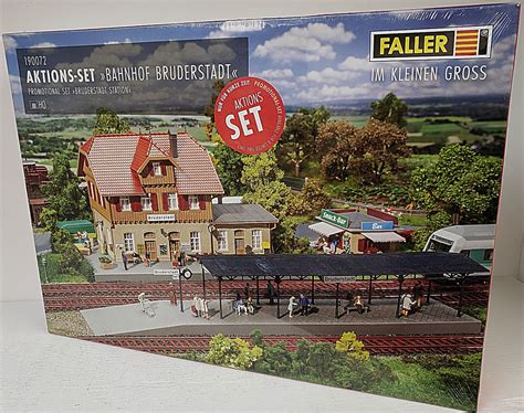 Faller New Ho Scale Kit Train Station Bruderstadt W Snack Bar