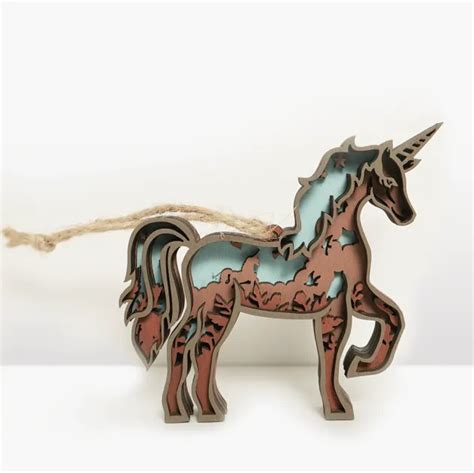 Hot Sale🔥 Unicorn 3d Wooden Ornament Tivisiy