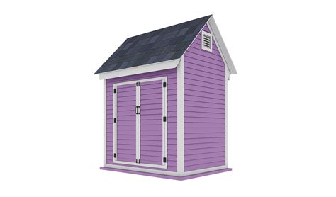 6x8 Storage Shed Plan - Shedplans.org