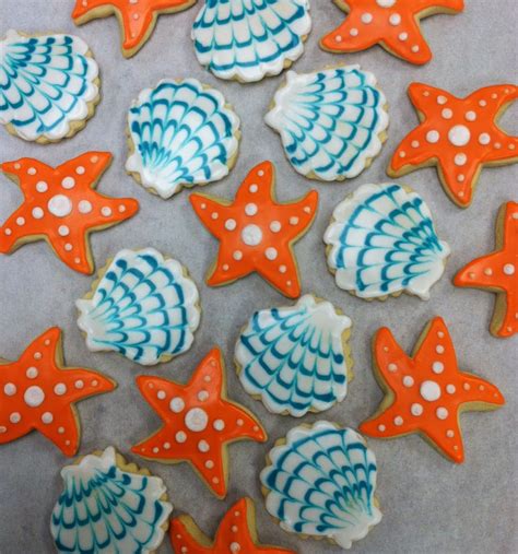 Seashell Cookies Seashell Cookies Mermaid Cookies Decorated Cookies Tutorial