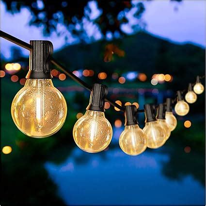 DAYBETTER 50ft Outdoor String Lights Waterproof G40 Globe Led Patio