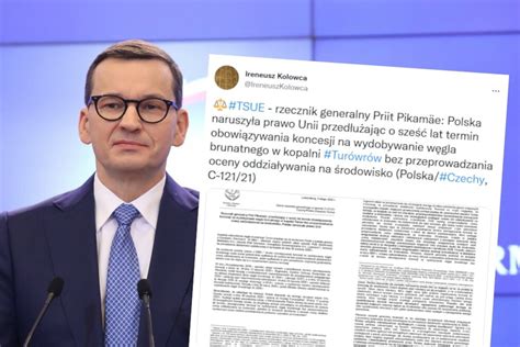 Rzecznik Tsue Polska Naruszy A Prawo Unii Europejskiej Chodzi O Tur W