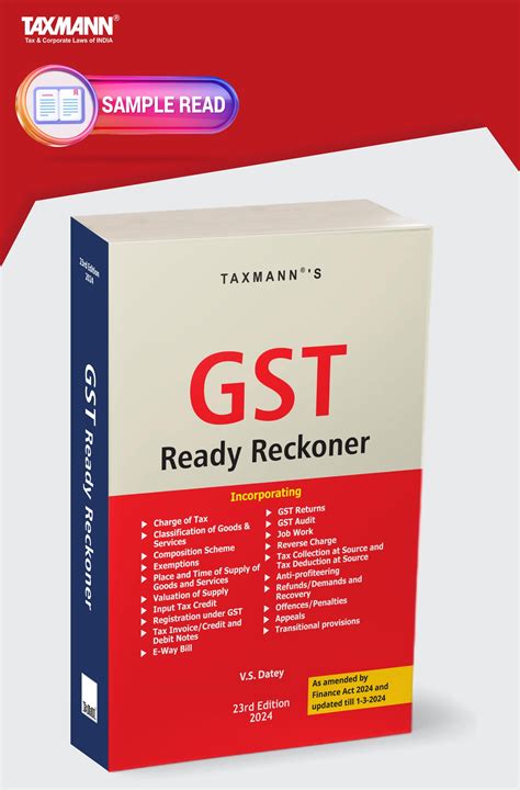 Taxmann S Gst Ready Reckoner By Taxmann Issuu