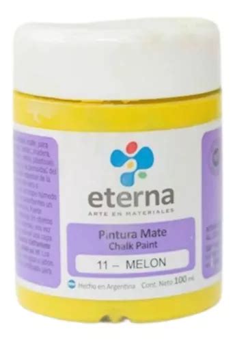 Pinturas Chalk Paint 100ml Eterna En La Plata Color Del Óleo 11 Melon