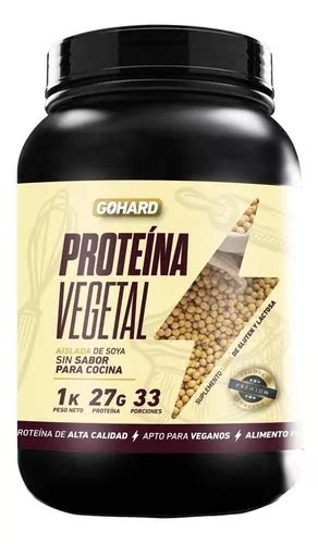 Suplemento Gohard Prote Na Vegetal De Kg Polvo Mercadolibre