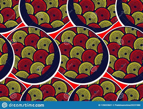 Textile Fashion African Print Stock Vector Illustration Of Continent