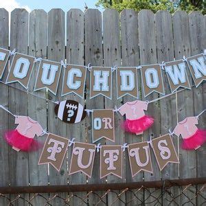 Choose Colors Touchdowns Or Tutus Gender Reveal Banner Gender Reveal