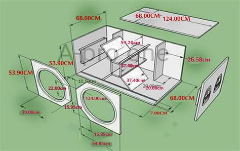 Skema Box Subwoofer 18 Inch Lapangan Terbaik Subwoofer Skema