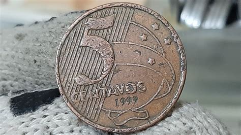 SORTUDO VOCÊ ENCONTROU ESSA MOEDA VALIOSA 5 CENTAVOS ANO 1999 VALE