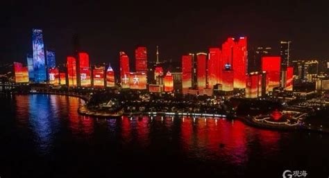 The Qingdao Fushan Bay Light Show Was Piloted On The Evening Of October