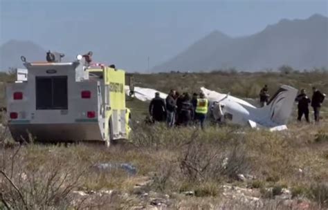 Fallecen cuatro personas en accidente aéreo en Ramos Arizpe