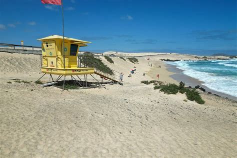 Playa El Moro Surf Beach Fuerteventura Editorial Stock Image Image