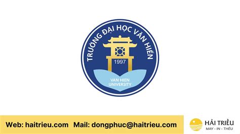 Thoạt nhìn logo trường văn hiến thiết kế độc đáo và sáng tạo