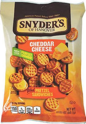 Snyder S Of Hanover Crackers Pretzel Sandwiches Cheddar Cheese 60gr