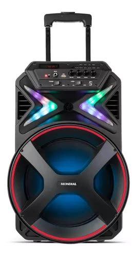 Caja Amplificada Connect Lights Cm 400 Black Mondial Bivolt Color