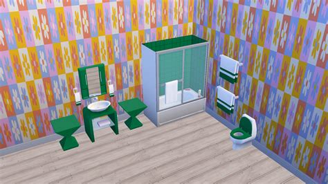 FC-Retro Bathroom-Bathroom Mirror - The Sims 4 Build / Buy - CurseForge