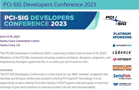 PCI SIG Developers Conference 2023 The Samtec Blog