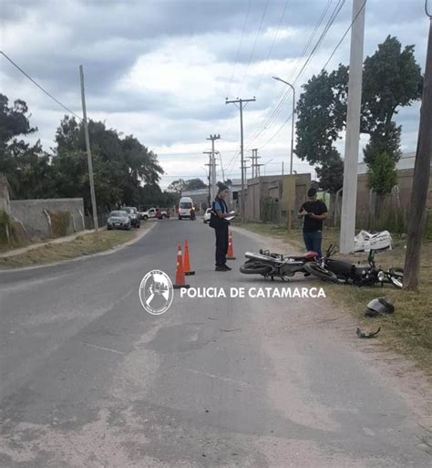 Colisión de motos Catamarca Actual