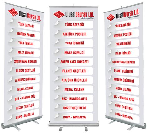 Roll Up Banner Reklam Afişi Roll Banner Reklam Bayrağı