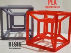 tesseract cube 3d models 【 STLFinder