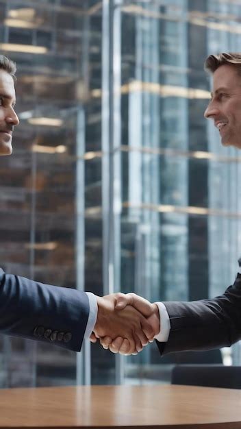 Premium Photo Corporate Business Handshake Between Business Partners