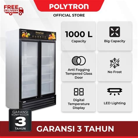 Promo POLYTRON Showcase 1000 Liter SCN 1020 Cicil 0 3x Kota Surabaya