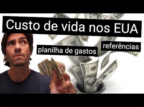 Custo de vida nos Estados Unidos Referência de despesas e planilha de