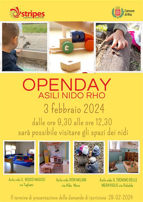 DIGITAL OPEN DAY ASILI NIDO COMUNALI Di RHO Stripes Cooperativa