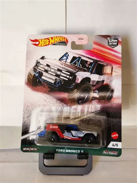 Hot Wheels Premium Car Culture Hyper Haulers Ford Bronco R Real Riders N Eur