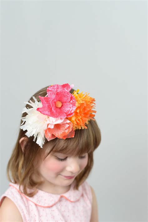 Paper Flower Headband DIY