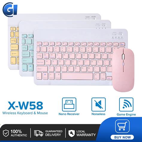 Inch Wireless Bluetooth Keyboard And Mouse Set Tablet For Laptop