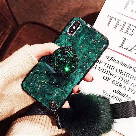 Luxury Glitter Phone Case With Ring and strap for Apple iPhone | Etsy